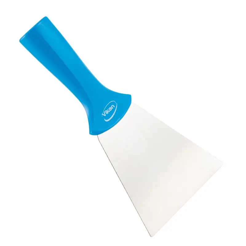 Grattoir Vikan 40113 pour montage sur manche, lame en acier inoxydable 100 mm, bleu